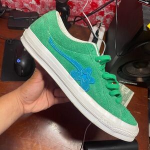 Converse Kids Green and Blue Size 10